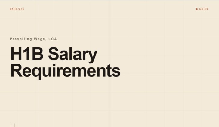 H1B Salary Requirements
