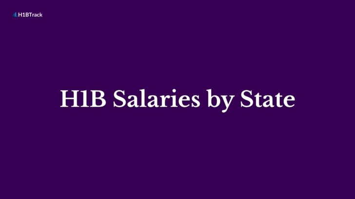 H1B Salaries by State