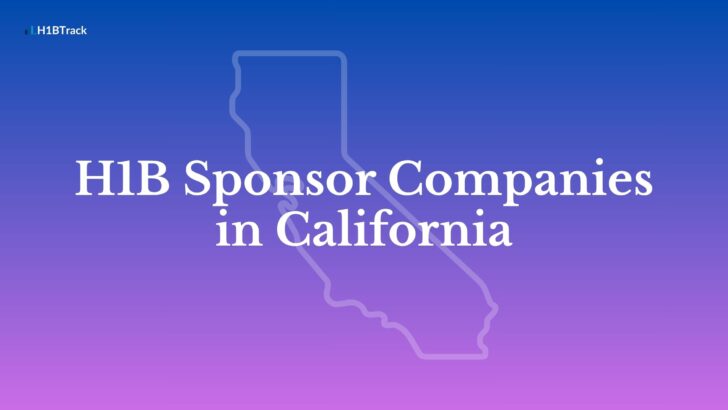 H1B Sponsor Companies in California