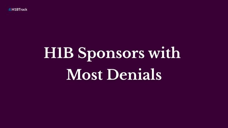 H1B Sponsors with Most Denials