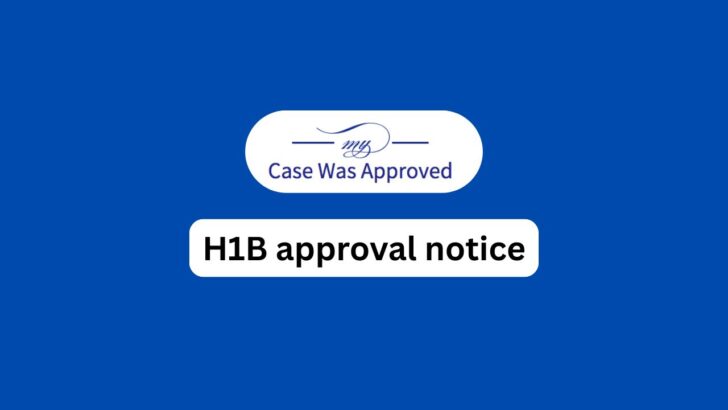 H1B approval notice