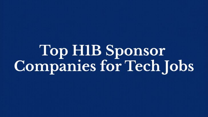 H1B sponsor companies
