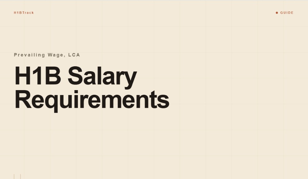 H1B Salary Requirements