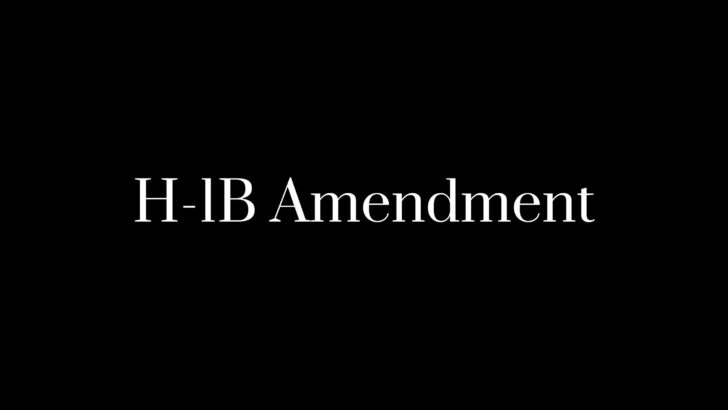 H-1B Amendment
