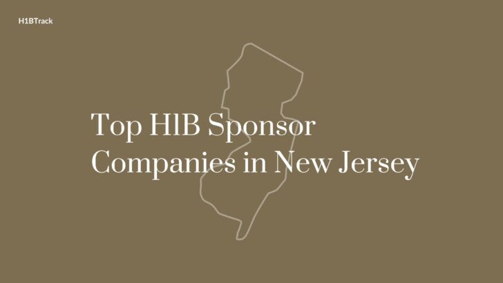 Top H1B Sponsor Companies in New Jersey